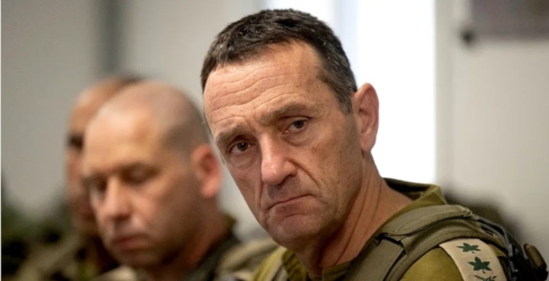 El jefe del Estado Mayor del ejército de ocupación israelí, Herzi Halevi