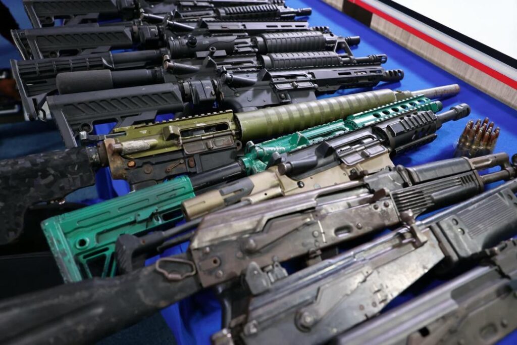 Armas incautadas para planes terroristas