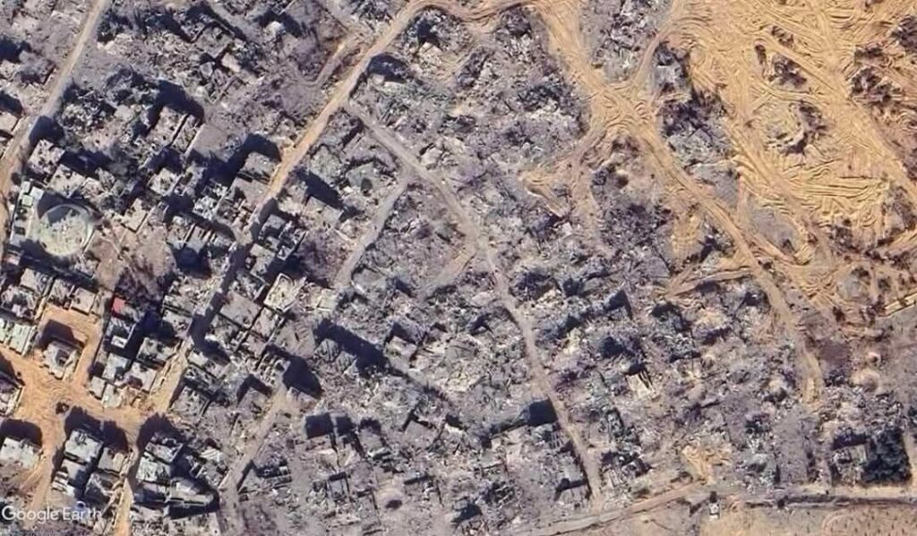 La ciudad de Beit Hanun, en Gaza, se convirtió en un desierto postapocalíptico tras un ataque desmedido del régimen sionista