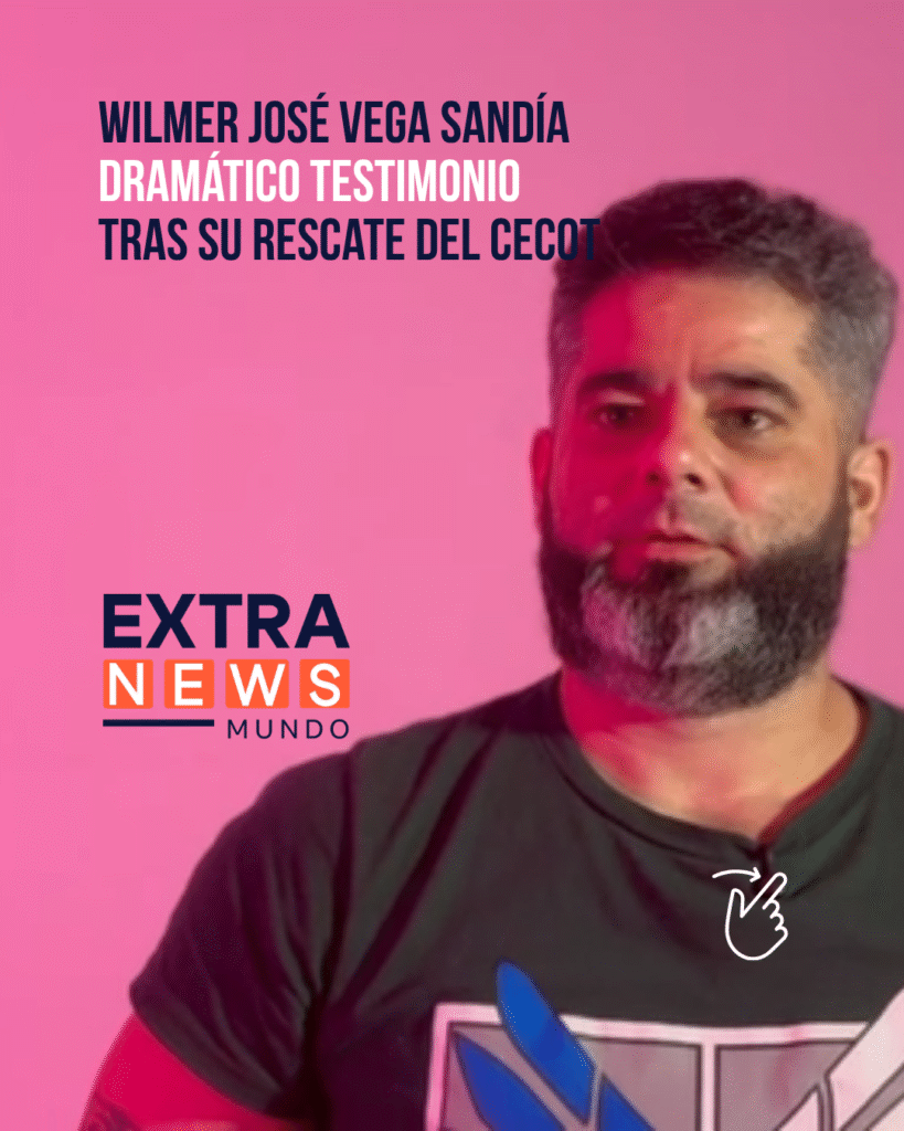 Wilmer José Vega Sandía, migrante venezolano liberado que estuvo detenido en El Salvador
