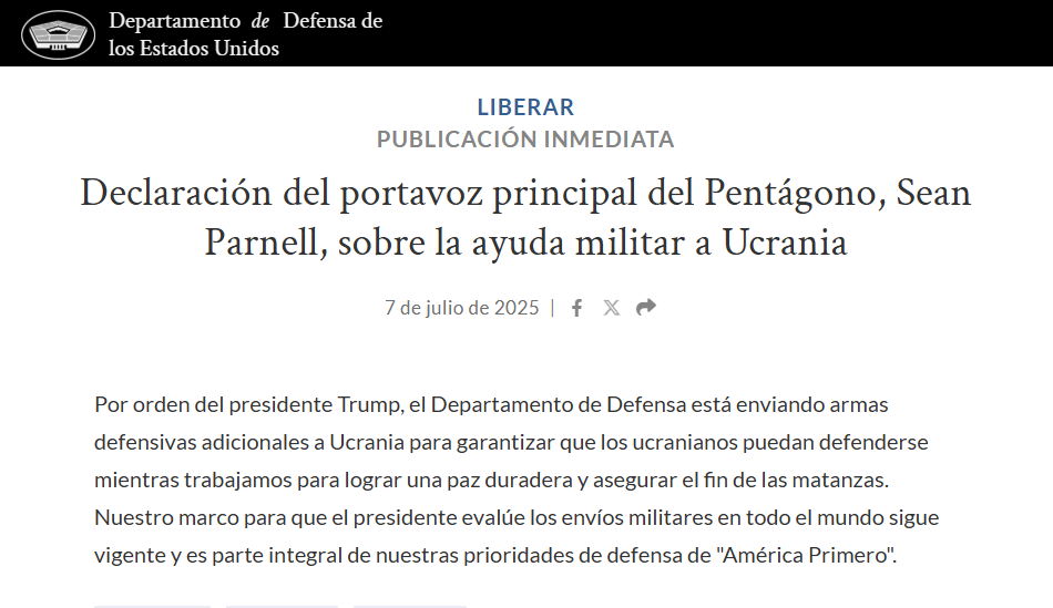 Trump armas a Ucrania