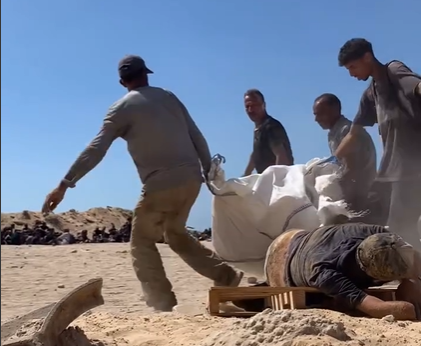 palestinos en Gaza