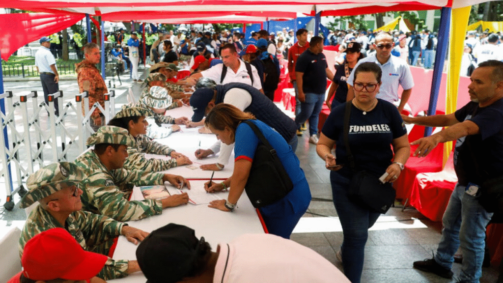 Segunda jornada masiva de alistamiento en la milicia ante amenazas de EE.UU. en el Caribe