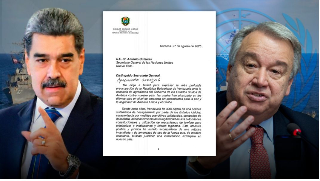Presidente Nicolás Maduro solicita a la ONU intervención ante despliegue militar de EEUU en el Caribe