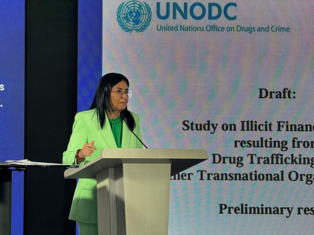 Delcy Rodríguez desmiente acusaciones: Venezuela no es un país de narcoterroristas y rechaza agresiones de EE.UU.