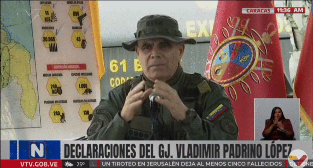 Vladimir Padrino López anuncia incremento de vigilancia militar para defensa de la soberanía venezolana frente a despliegue estadounidense