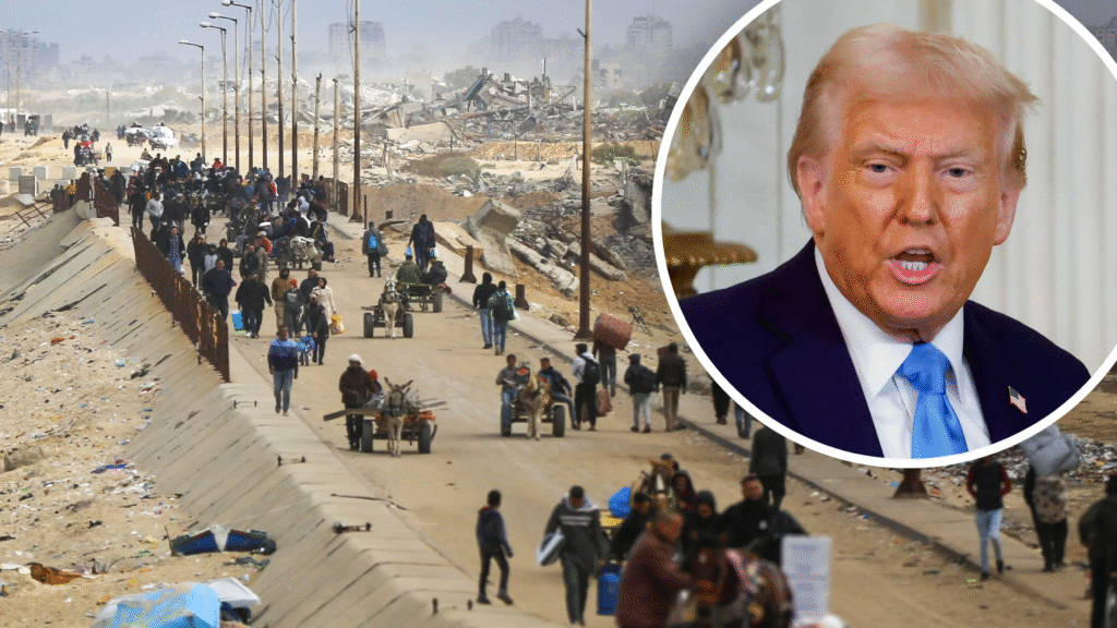 Trump apoya el desplazamiento forzado en Gaza y Cisjordania