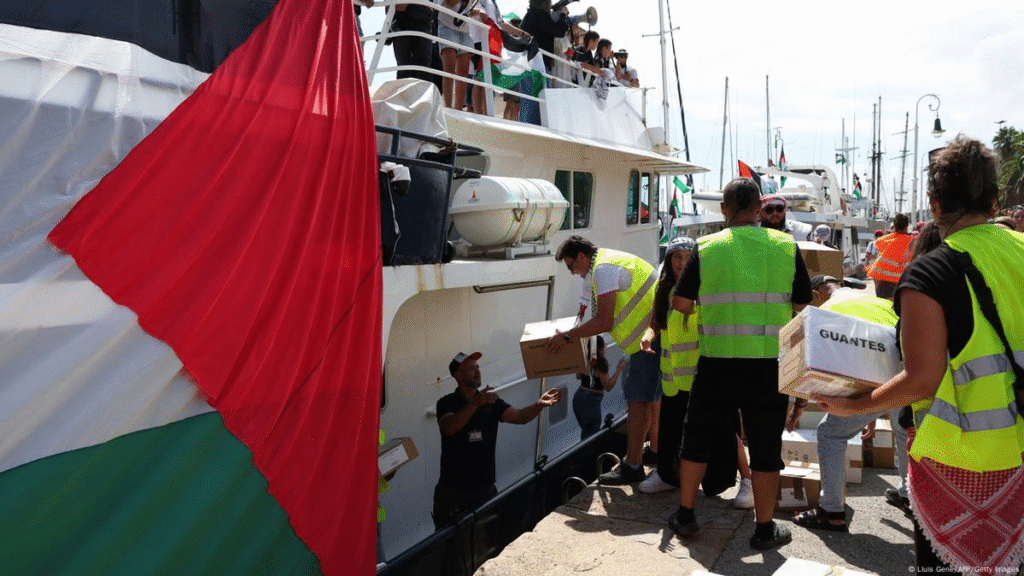 La Flotilla Humanitaria SUMUD enfrenta riesgos mayores al acercarse a las Costas Palestinas