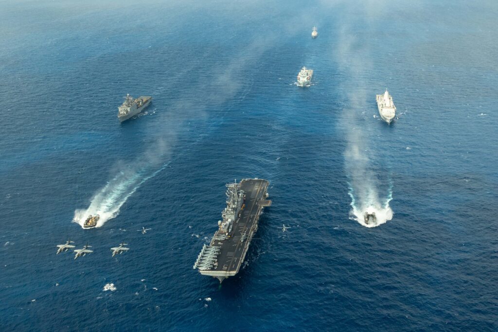 Grupo Anfibio Listo de Estados Unidos, desplegado actualmente en aguas del Caribe