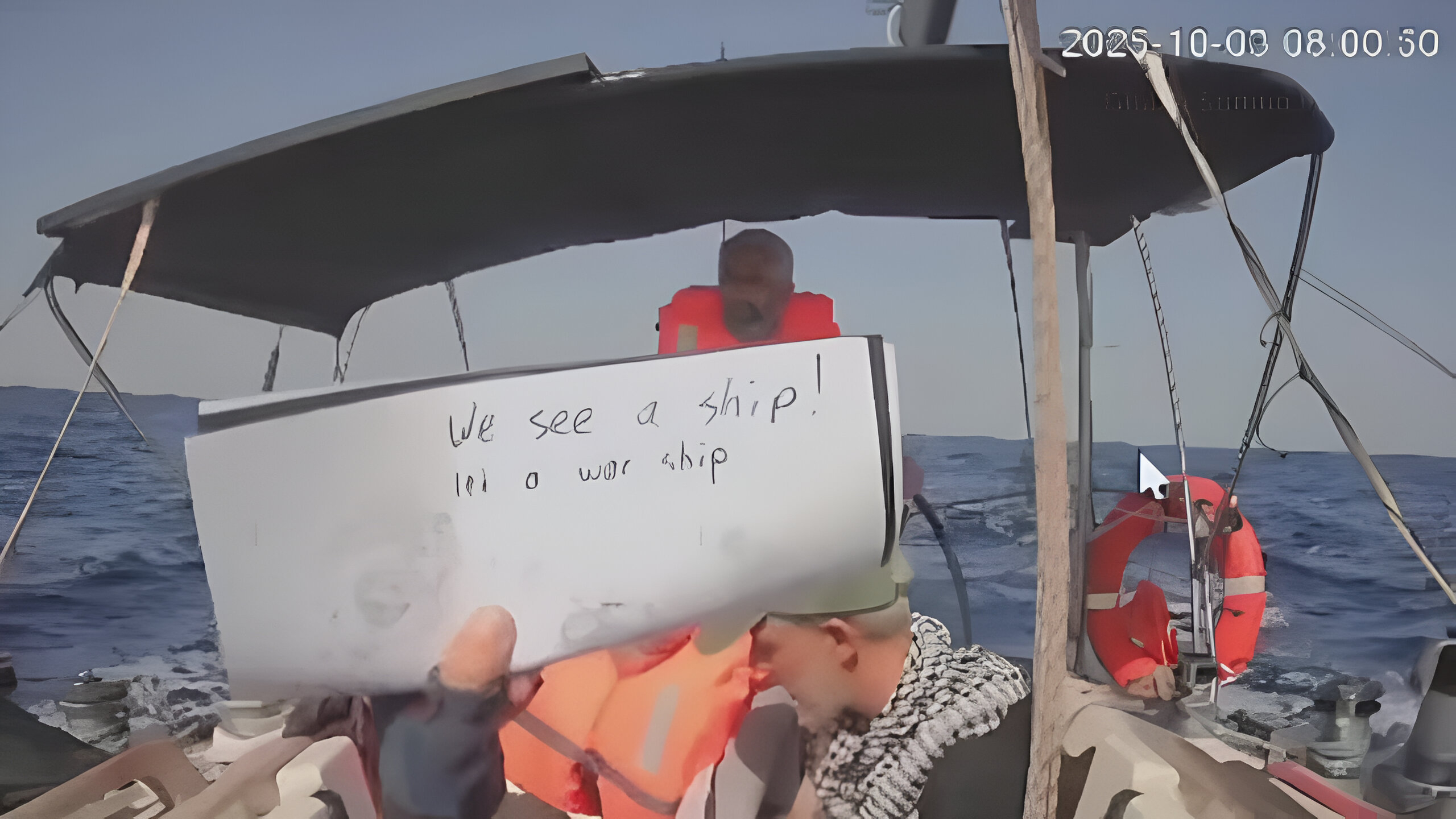 Marinette el último barco de la Flotilla Global Sumud es interceptado por fuerzas israelíes a menos de 50 millas de Gaza