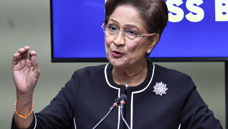 Primera Ministra de Trinidad y Tobago, Kamla Persad Bissessar
