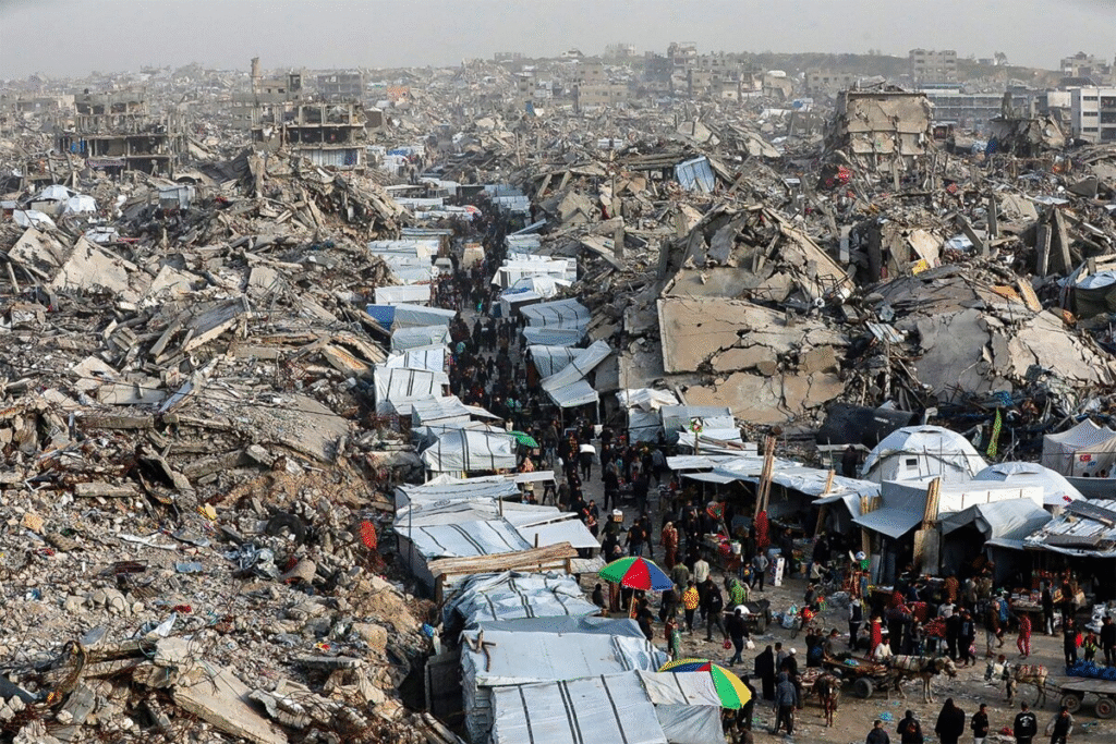 Devastación en Gaza: imágenes de drones revelan la magnitud de los daños tras acuerdo de paz