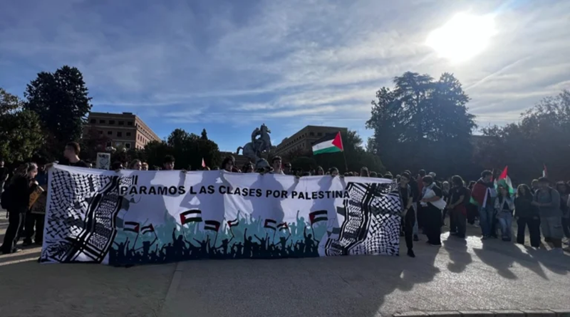 Huelga nacional en España: manifestantes reclaman justicia para Palestina y exigen el fin de la complicidad hacía Israel