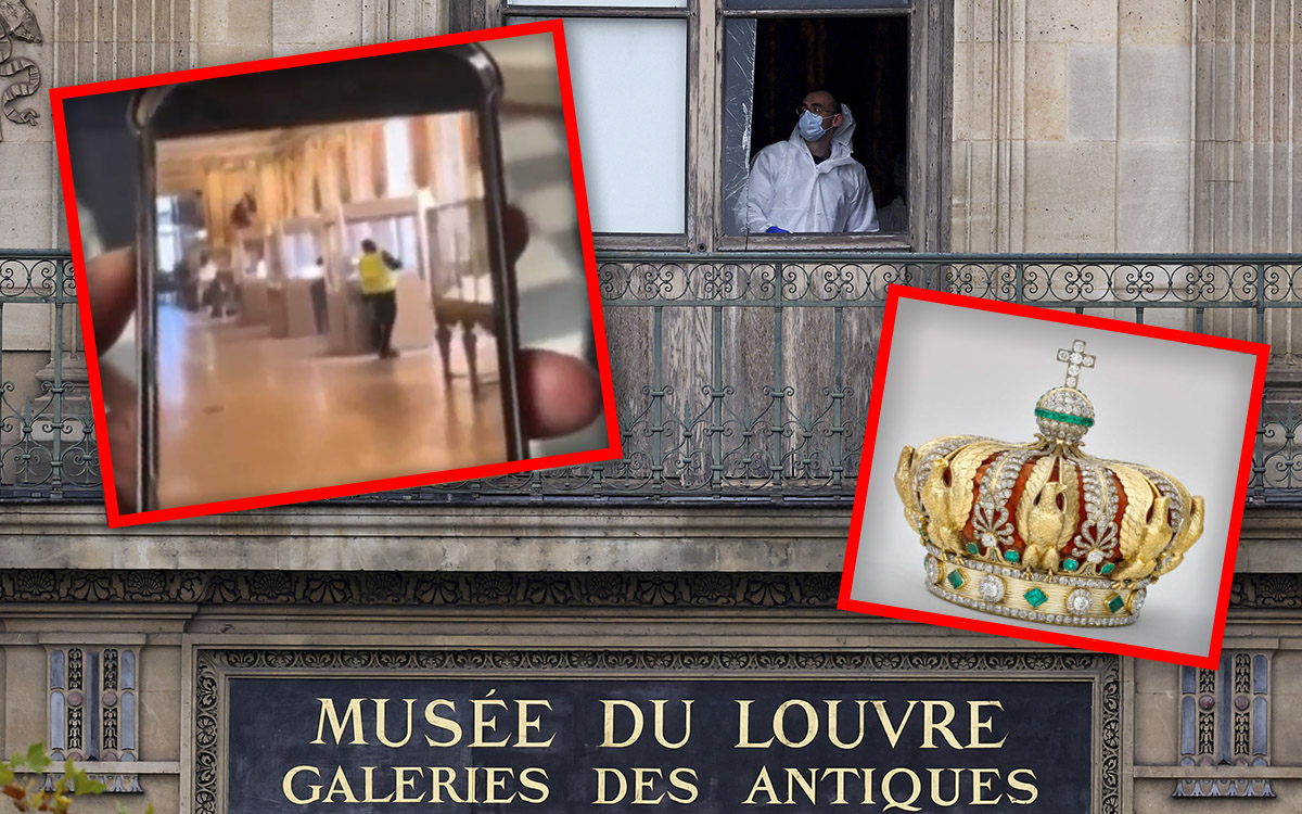 Impactante un robo millonario en siete minutos dentro del Museo Louvre