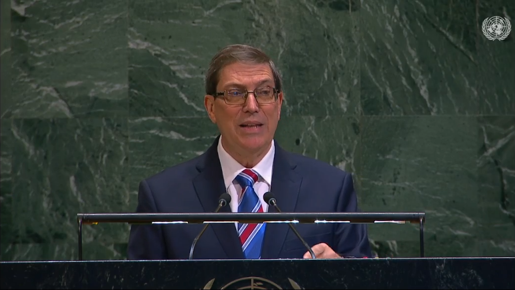 Bruno Rodríguez denuncia ante la ONU el bloqueo criminal de EE.UU. contra Cuba y exige su cese inmediato Bruno Rodríguez denuncia ante la ONU el bloqueo criminal de EE.UU. contra Cuba y exige su cese inmediato