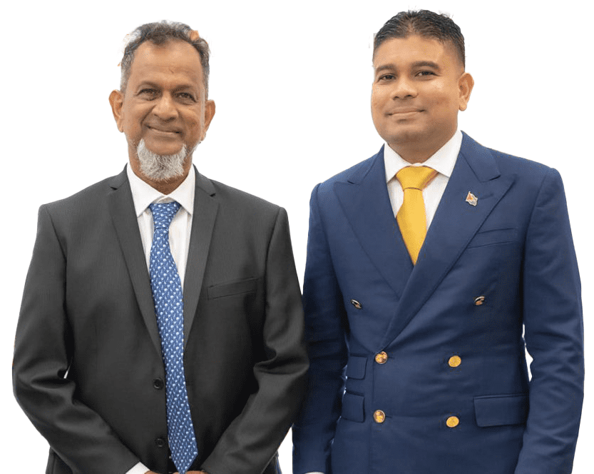 Azruddin Mohamed y su padre
