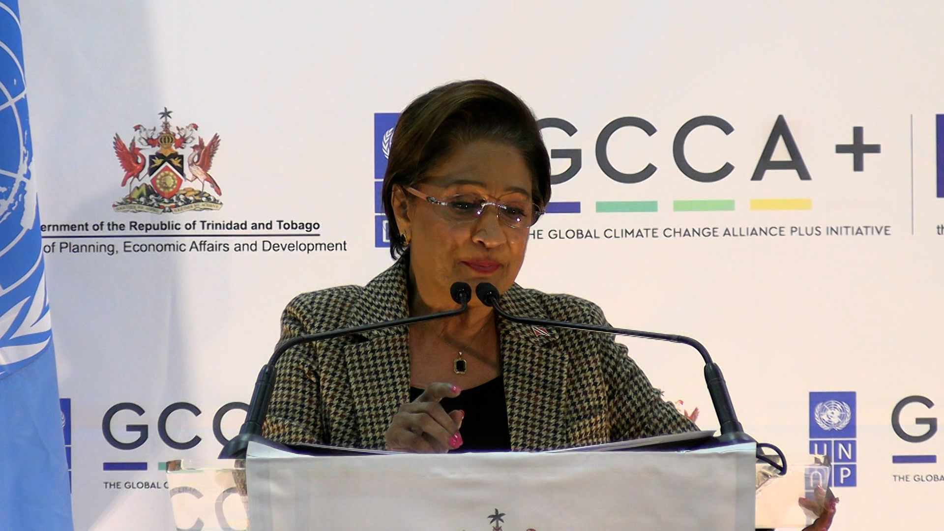 pmgcca Primera Ministra de Trinidad y Tobago, Kamla Persad Bissessar