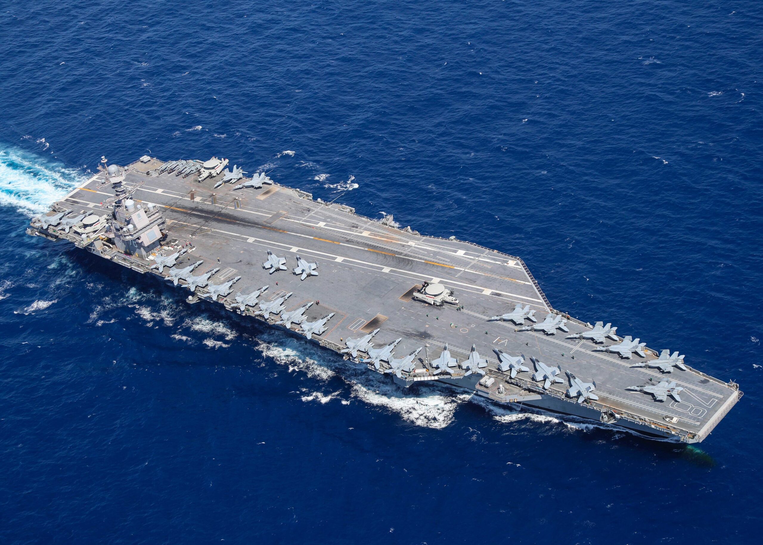 USS Gerald Ford, entrando en aguas del Caribe