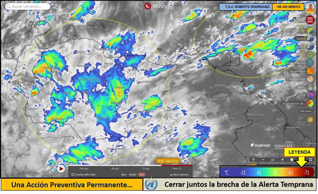 Cielo nublado y lluvias intermitentes marcan el clima nacional hoy