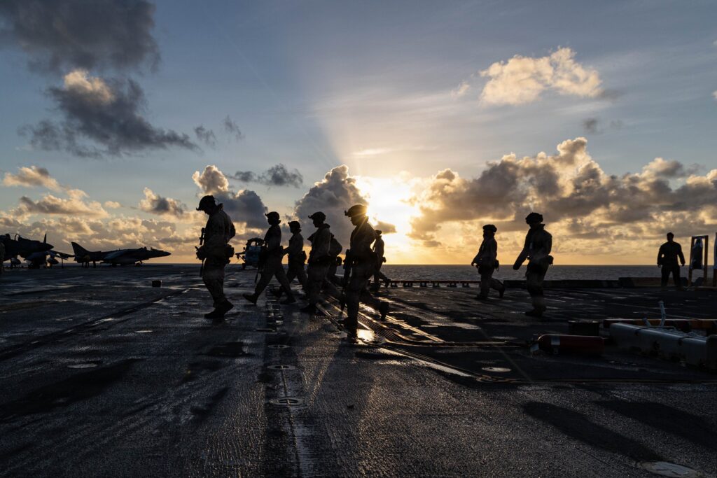 Marines estadounidenses que participan en ejercicios y entrenamientos cerca de Trinidad y Tobago