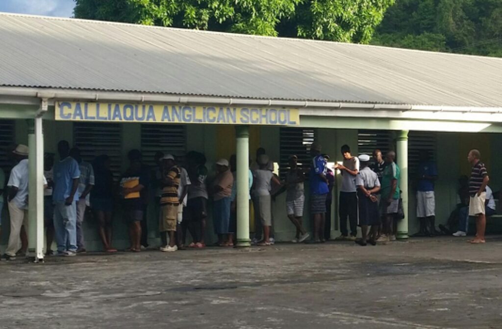 cols de electores en San Vicente y las Granadinas