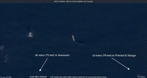 ubicación de buques de guerra en el Caribe, en Trinidad y Tobago