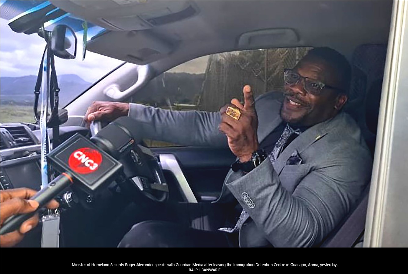 Roger Alexander, Ministro de seguridad nacional de Trinidad y Tobago