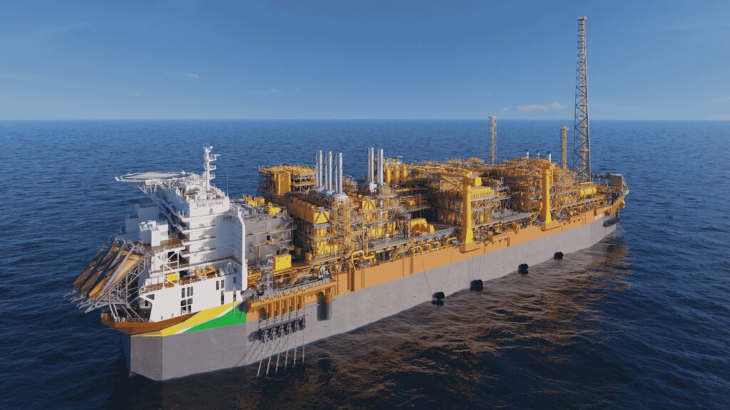 buque fpso ONEGUYANA, operando en el pozo Yellowtail, en guas por delimitar con Venezuela, bajo la anuencia de Guyana