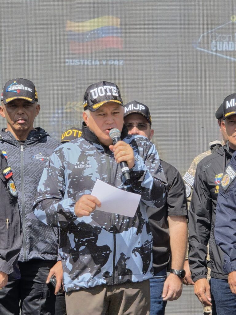 Diosdado Cabello: “La lucha contra las drogas y la seguridad ciudadana son responsabilidad del Estado en su conjunto”