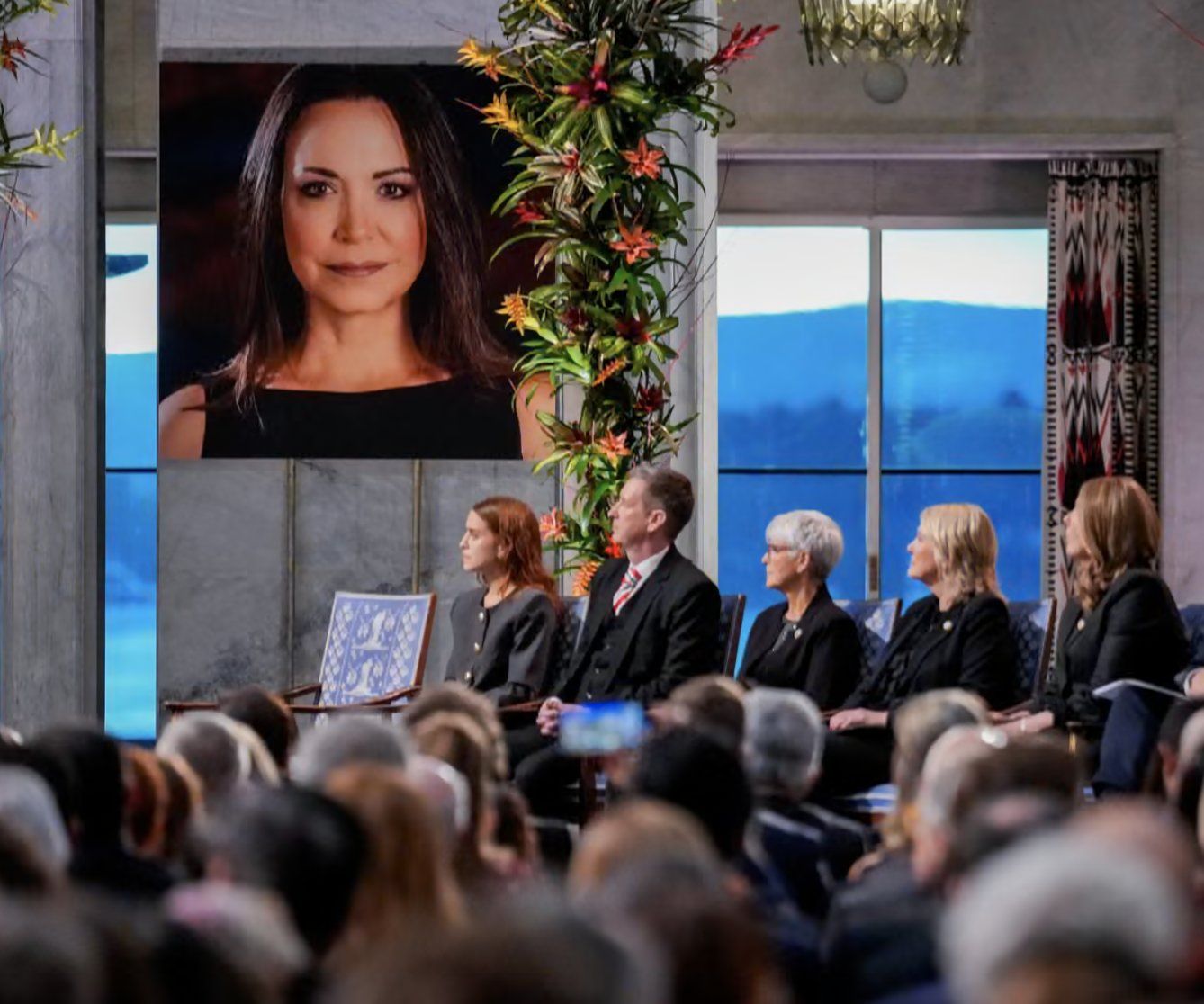 Entregan el Premio Nobel de la Paz a María Corina Machado en Oslo, Noruega